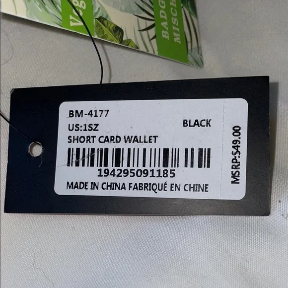 Badgley Mischka Black Quilted Wallet - Picture 7 of 7